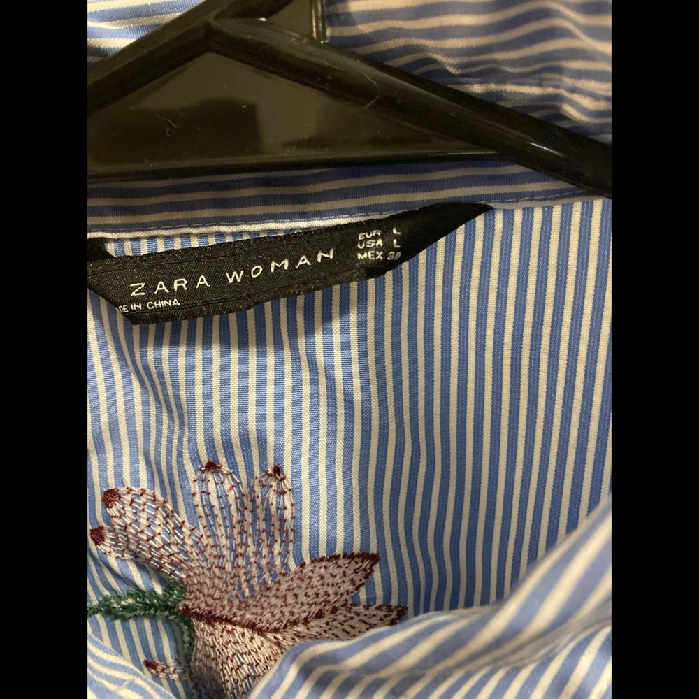 Zara Woman Embroidered Shirt - Picture 16 of 16